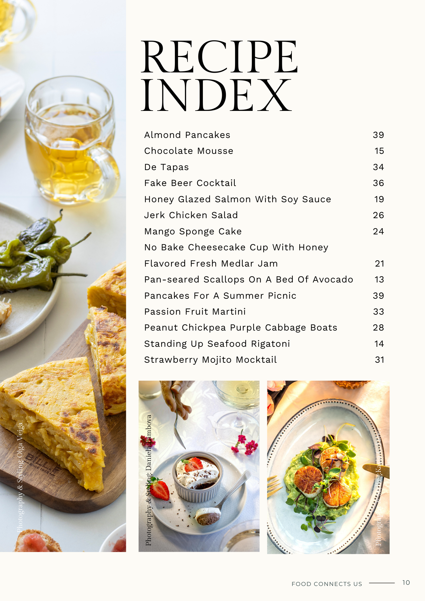 FOOD CONNECTS US - recipe index - issue #3